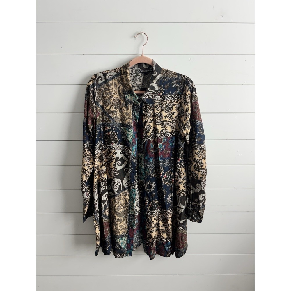 Talani Collection Oversized Shirt, Size Small Made in India